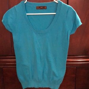 Zara EUC blue knit top sz Large
